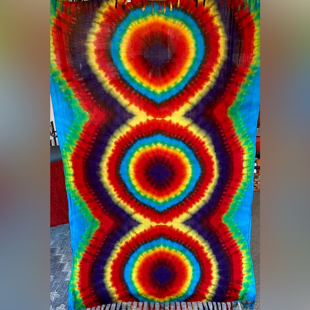 Tie Dye Shawl Wrap Scarf Tablecloth